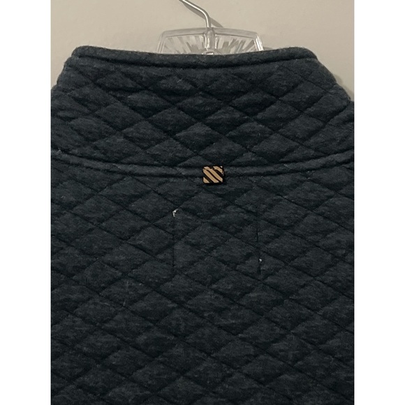 Billy Reid Diamond Quilt Half Zip Sweater Men’s Carbon Blue XXL Pullover - Picture 13 of 16